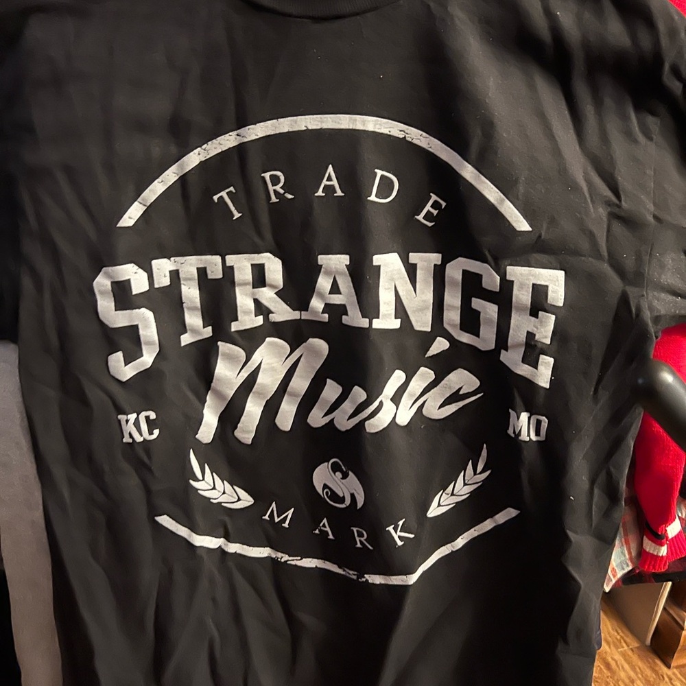 Strange Music Black Graphic T-Shirt tech n9ne